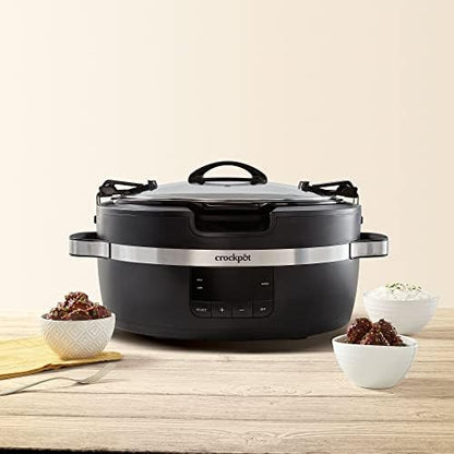 Crock-Pot Thermoshield 6 Quart Slow Cooker with Carry Handles - Curated Collection