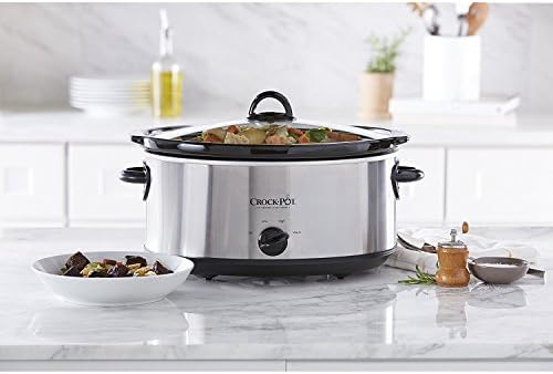 Crock-Pot 7 Quart Oval Manual Slow Cooker – Stainless Steel - Curated Collection