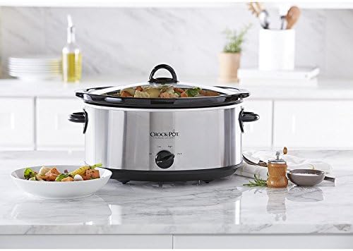 Crock-Pot 7 Quart Oval Manual Slow Cooker – Stainless Steel - Curated Collection