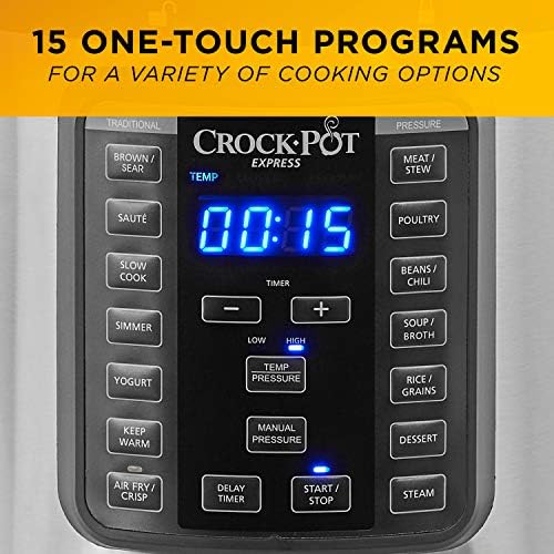 Crock-Pot Express Crisp 8 Quart 10-in-1 Pressure Cooker