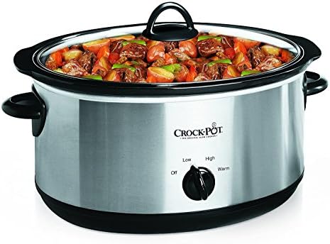 Crock-Pot 7 Quart Oval Manual Slow Cooker – Stainless Steel - Curated Collection